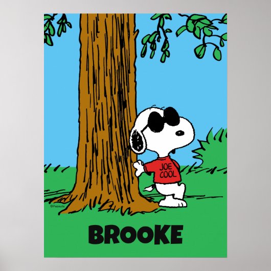 Snoopy "Joe Cool" Staand Poster (Voorkant)