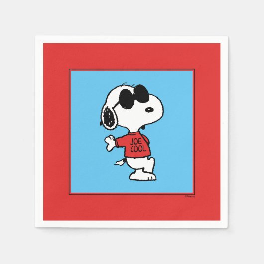 Snoopy "Joe Cool" Staand Servet (Voorkant)