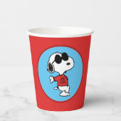 Snoopy "Joe Cool" Standing Papieren Bekers (Links)