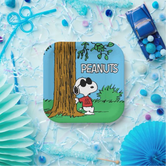 Snoopy "Joe Cool" Standing Papieren Bordje (Feest)