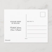 Snoopy "Joe Cool" | We hebben een nieuw adres Briefkaart (Achterkant)