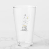 Snoopy Jumping in Pot of Gold Glas (Achterkant)
