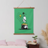 Snoopy Jumping in Pot of Gold Hangend Wandkleed (Slaapkamer)