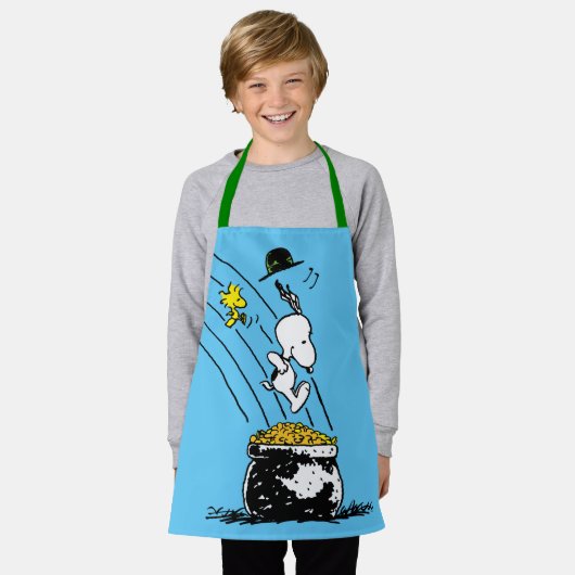 Snoopy Jumping in Pot of Gold Schort (Gedragen)