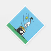 Snoopy Jumping in Pot of Gold Servet (Hoek)