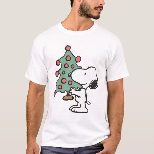 snoopy kerstboom t-shirt (Voorkant)