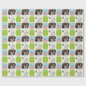 Snoopy kerstinpakken | Foto van de familie Cadeaupapier (Vlak)