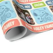 Snoopy kerstinpakken met foto's ompakken cadeaupapier (Rol Hoek)