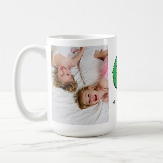 Snoopy Kerstkrans | Beste mam foto Koffiemok (Links)