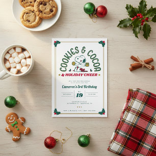 Snoopy   Koekjes en cacao-verjaardag Kaart