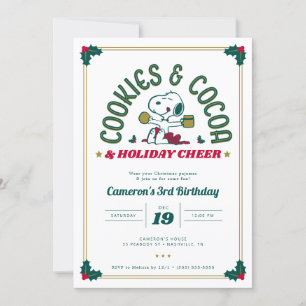 Snoopy   Koekjes en cacao-verjaardag Kaart