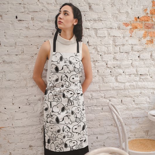 Snoopy Lachende Glimlach Patroon Schort