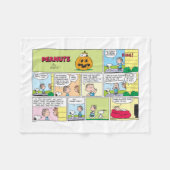 Snoopy & Linus | Het grote pompoen nieuws Fleece Deken (Voorkant (Horizontaal))