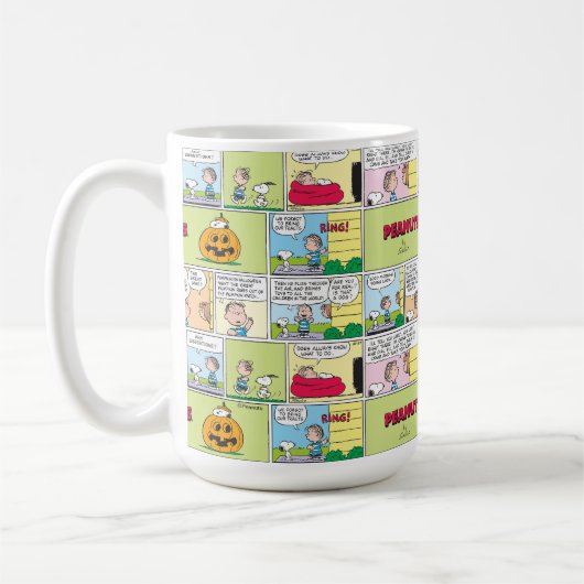 Snoopy & Linus | Het grote pompoen nieuws Koffiemok (Links)