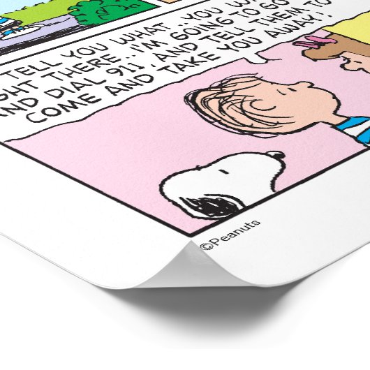 Snoopy & Linus | Het grote pompoen nieuws Poster (Hoek)