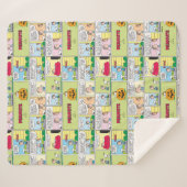 Snoopy & Linus | Het grote pompoen nieuws Sherpa Deken (Voorkant (horizontaal))