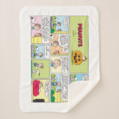 Snoopy & Linus | Het grote pompoen nieuws Sherpa Deken (Voorkant)