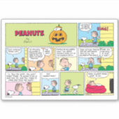 Snoopy & Linus | Het grote pompoen nieuws Sticker (Voorkant)