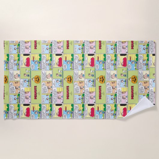 Snoopy & Linus | Het grote pompoen nieuws Strandlaken (Voorkant)