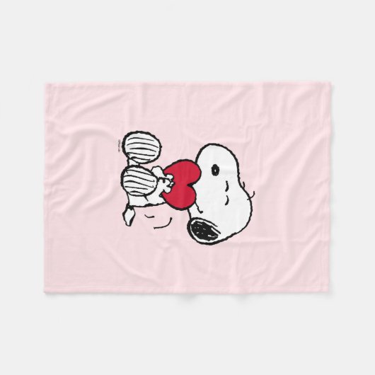 Snoopy | Little Sweetheart Baby Fleece Blanket (Voorkant (Horizontaal))