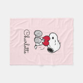 Snoopy | Little Sweetheart Baby Fleece Blanket (Voorkant (Horizontaal))