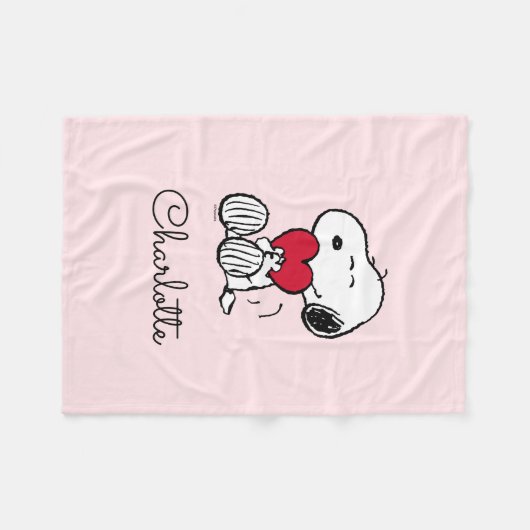 Snoopy | Little Sweetheart Baby Fleece Blanket (Voorkant (Horizontaal))