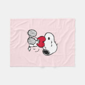 Snoopy | Little Sweetheart Baby Fleece Blanket Deken (Voorkant (Horizontaal))