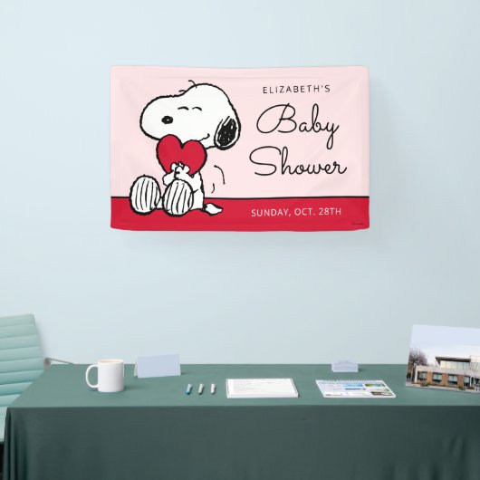Snoopy | Little Sweetheart Baby Shower Banner (Beurs)