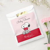 Snoopy | Little Sweetheart Baby Shower Favor Bag Bedankzakje (Gezegeld)