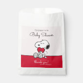 Snoopy | Little Sweetheart Baby Shower Favor Bag Bedankzakje (Voorkant)