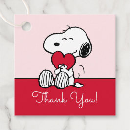 Snoopy | Little Sweetheart Baby Shower Favor Tags Bedankjes Labels