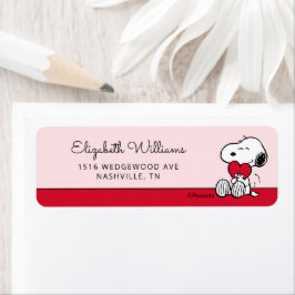 Snoopy | Little Sweetheart Baby Shower Label
