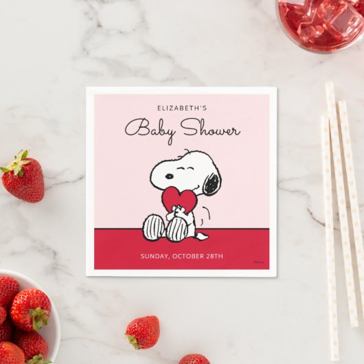 Snoopy | Little Sweetheart Baby Shower Napkins Servet (Insitu)