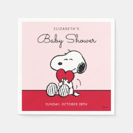 Snoopy | Little Sweetheart Baby Shower Napkins Servet