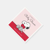 Snoopy | Little Sweetheart Baby Shower Napkins Servet (Hoek)
