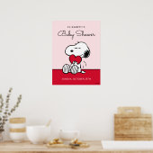 Snoopy | Little Sweetheart Baby Shower Poster (Keuken)