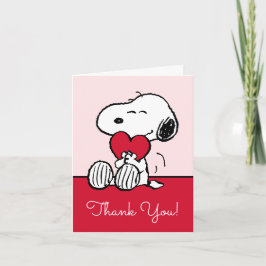 Snoopy | Little Sweetheart Baby Shower Thank You C Bedankkaart