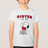 Snoopy | Little Sweetheart Tri-Blend Shirt (Voorkant)