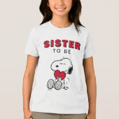 Snoopy | Little Sweetheart Tri-Blend Shirt (Voorkant)