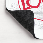 Snoopy "Love" Comic Strip Graphic Muismat (Hoek)