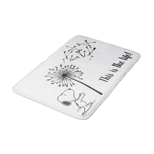 Snoopy met Dandelion Badmat (Gekanteld)