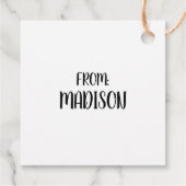 Snoopy met Dandelion Bedankjes Labels (Achterkant)