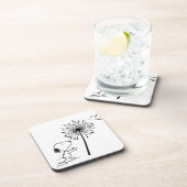 Snoopy met Dandelion Bier Onderzetter (Rechterzijde)