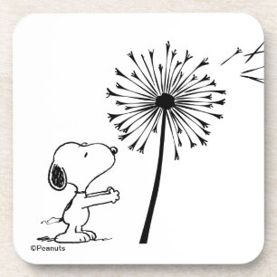 Snoopy met Dandelion Bier Onderzetter