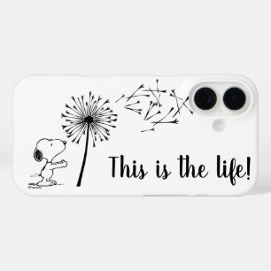 Snoopy met Dandelion iPhone 16 Hoesje