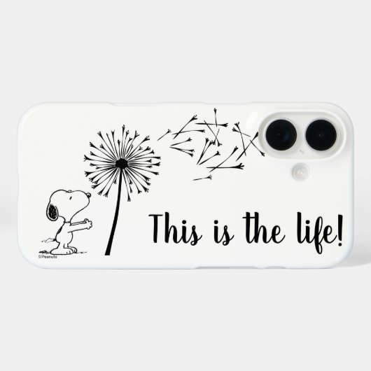 Snoopy met Dandelion Case-Mate iPhone Case (Achterkant (horizontaal))