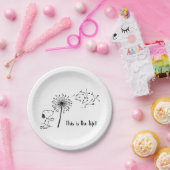 Snoopy met Dandelion Papieren Bordje (Feest)