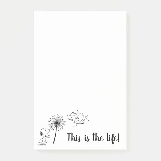 Snoopy met Dandelion Post-it® Notes (Voorkant)