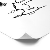 Snoopy met Dandelion Poster (Hoek)