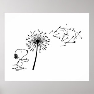Snoopy met Dandelion Poster